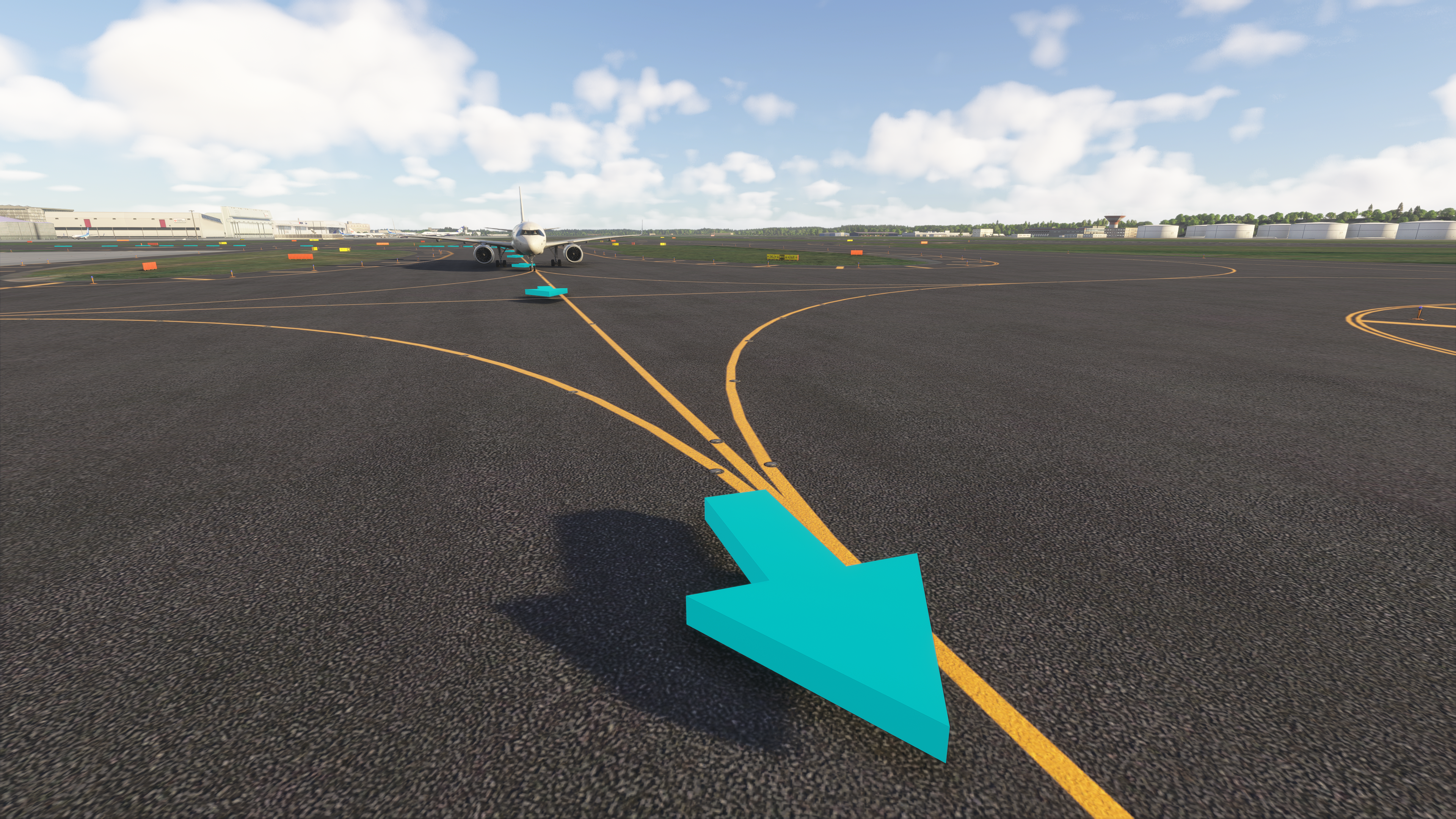 Front guidance view