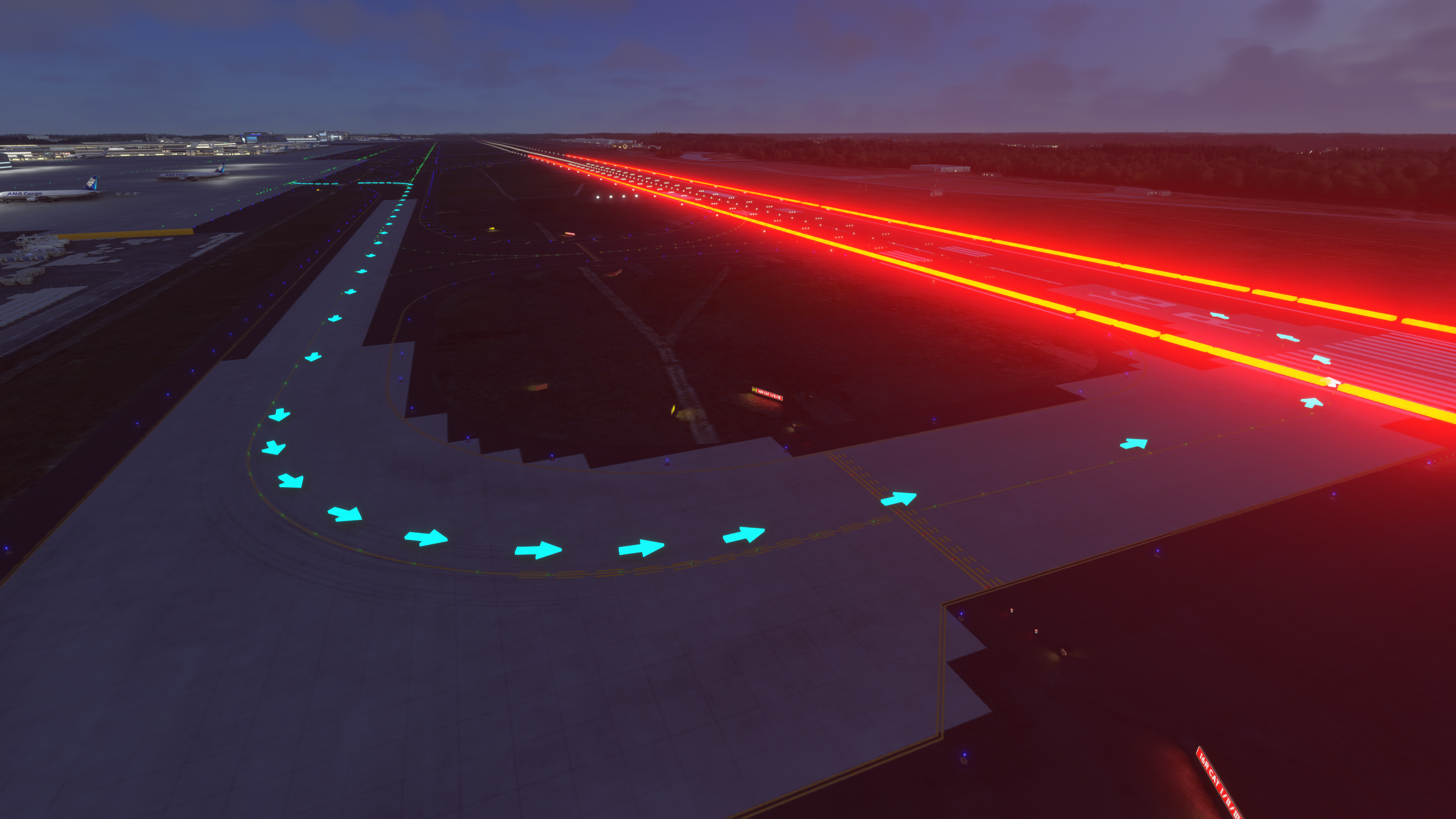 Auto route line to runway in Microsoft Flight Simulator